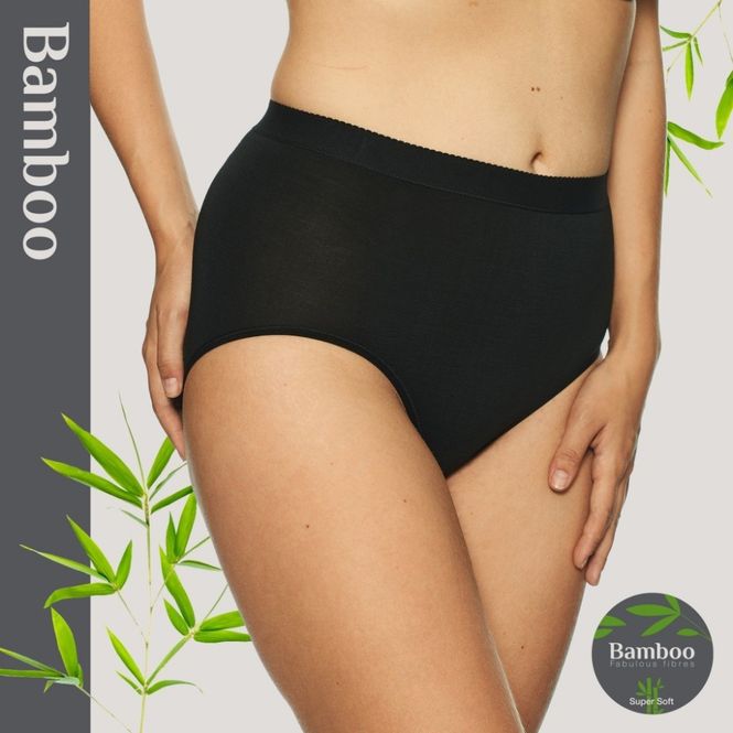 Hovedbilde Midi Brief Truse i 100% bambus sort
