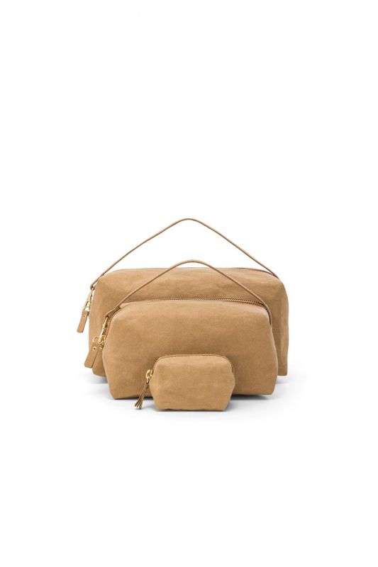Origami toalettveske camel stor