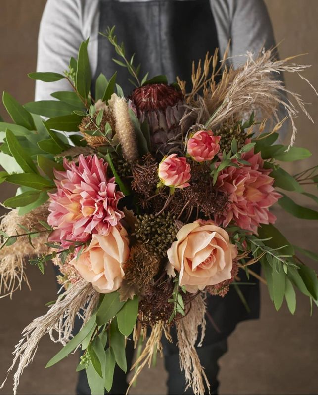 Rose brun 60 cm