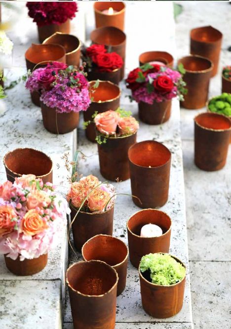 Hovedbilde Blomsterpotte rust 2str