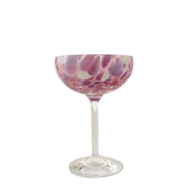 Hovedbilde Camilla Prytz Swirl champagne glass, rosa