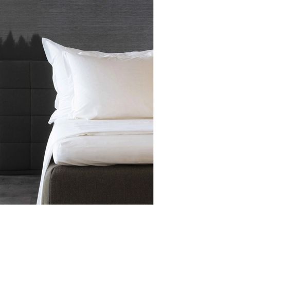 Turiform glatt laken til enkeltseng hvit